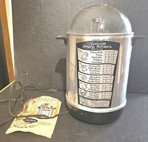 Vintage 1960's Sunbeam Carousel Rotisserie Broiler - Model CR ~ Tested & Works!